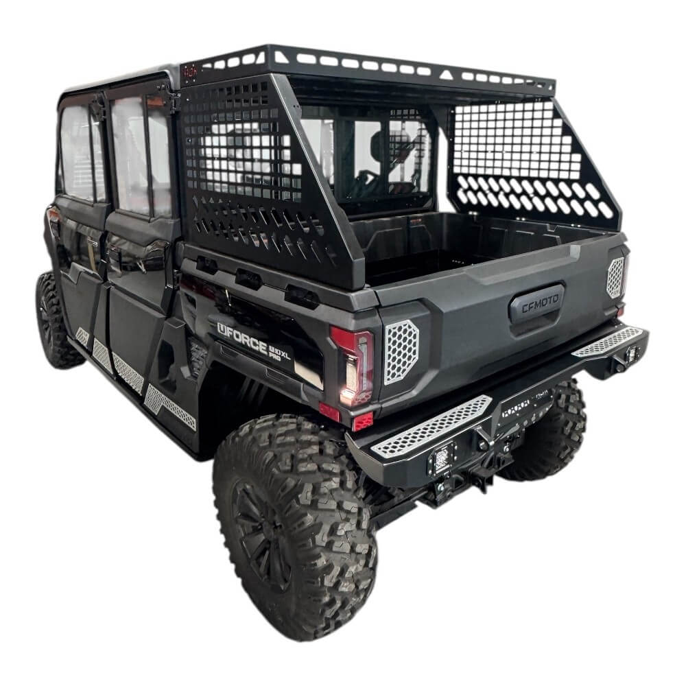 CF Moto UForce U10 Tall Bed Rack with Enclosure - Storage Options