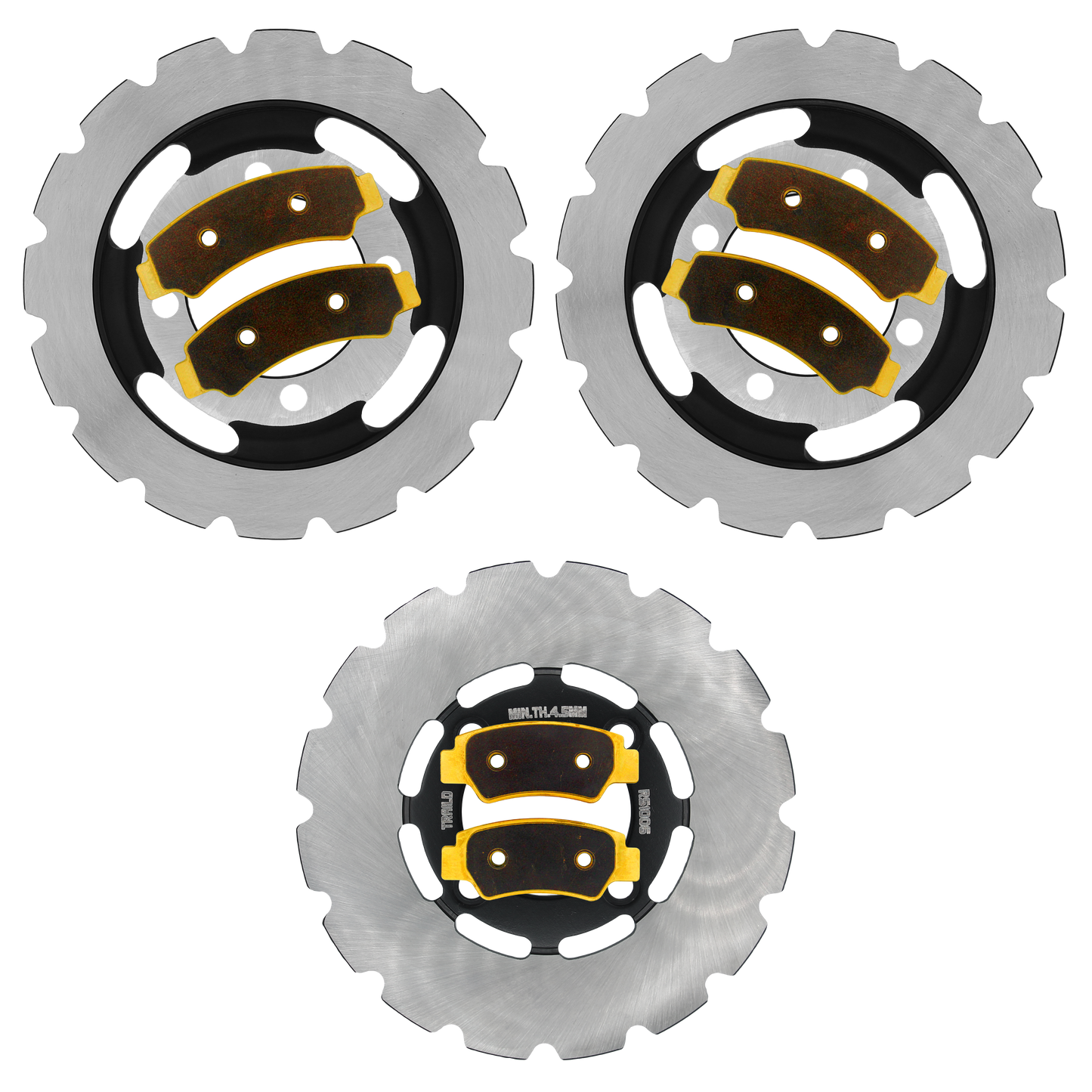 CFMoto CForce 400/500 2023-2026 Ridge Rider Rotor and Brake Pad Kit - Brass Pad & Rotor Set - Pad & Rotor Kit