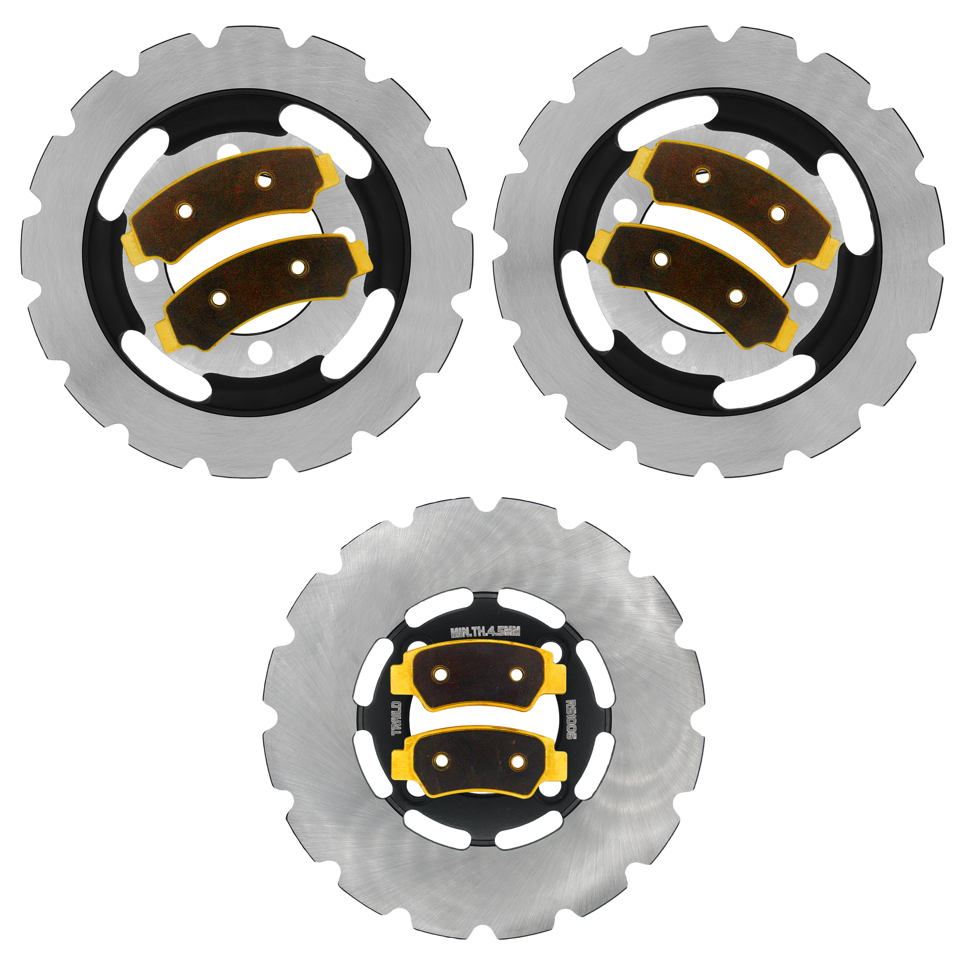 CFMoto CForce 400/500 2023-2026 Ridge Rider Rotor and Brake Pad Kit - Brass Pad & Rotor Set - Pad & Rotor Kit