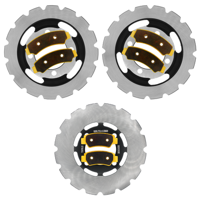 CFMoto CForce 400/500 2023-2026 Ridge Rider Rotor and Brake Pad Kit - Brass Pad & Rotor Set - Pad & Rotor Kit