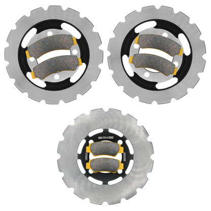 CFMoto CForce 400/500 2023-2026 Ridge Rider Rotor and Brake Pad Kit - Ceramic Pad & Rotor Set - Pad & Rotor Kit