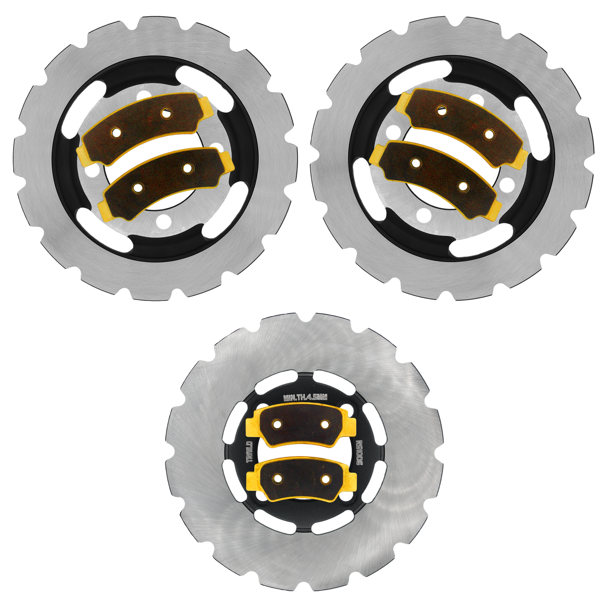 CFMoto CForce 400/500 2023-2026 Ridge Rider Rotor and Brake Pad Kit - Brass Pad & Rotor Set - Pad & Rotor Kit
