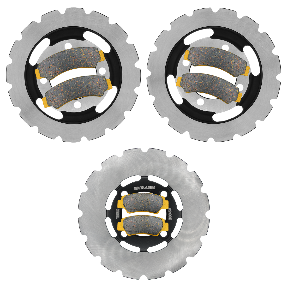 CFMoto CForce 400/500 2023-2026 Ridge Rider Rotor and Brake Pad Kit - Ceramic Pad & Rotor Set - Pad & Rotor Kit