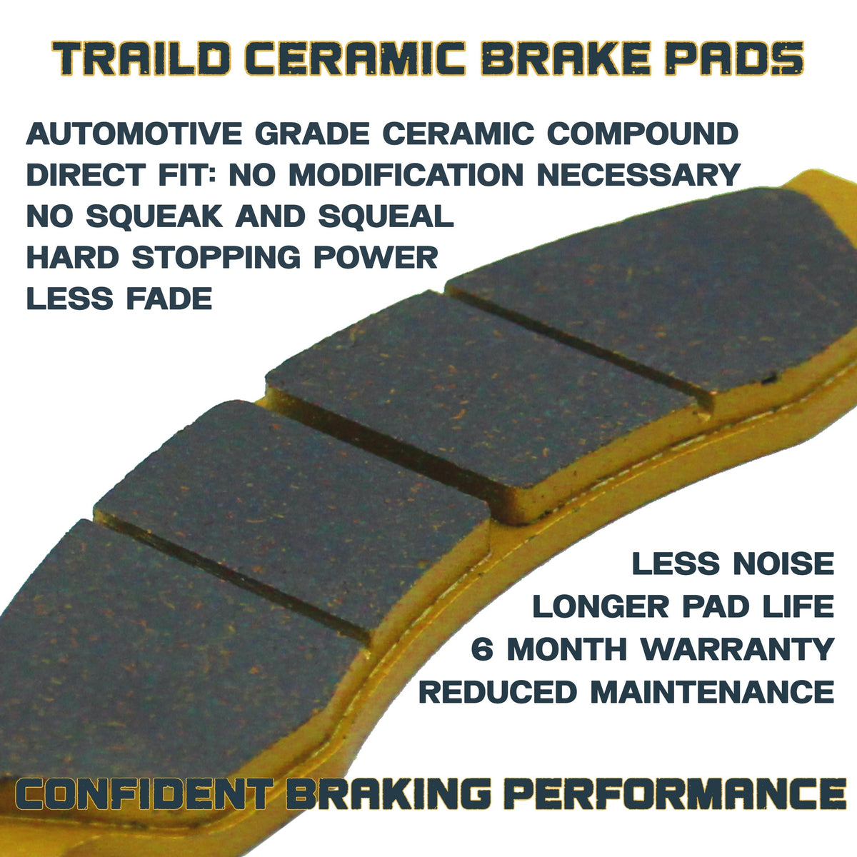 CFMoto CFORCE 600 800 1000 2019-2026 Ceramic Brake Pad Set - Vehicle Parts & Accessories