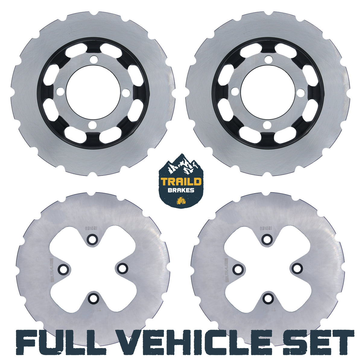 CFMoto CFORCE 800/1000 2024-2026 Ridge Rider Disc Brake Rotors - Full Vehicle Set (Front & Rear) - Brake Rotors