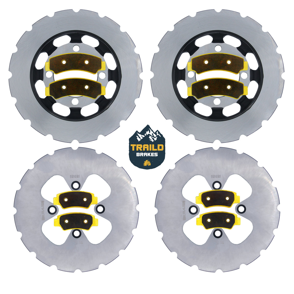 CFMoto CFORCE 800/1000 2024-2026 Ridge Rider Rotor and Pad Kit - Brass Pad & Rotor Set - Pad & Rotor Kit