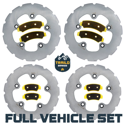 CFMoto U10 PRO/U10XL PRO 2025-2026 Ridge Rider Rotor and Pad Kit - Brass Pad & Rotor Set - Pad & Rotor Kit