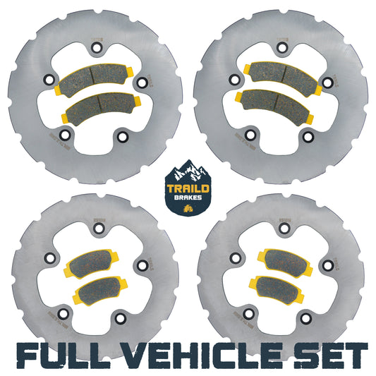 CFMoto U10 PRO/U10XL PRO 2025-2026 Ridge Rider Rotor and Pad Kit - Ceramic Pad & Rotor Set - Pad & Rotor Kit
