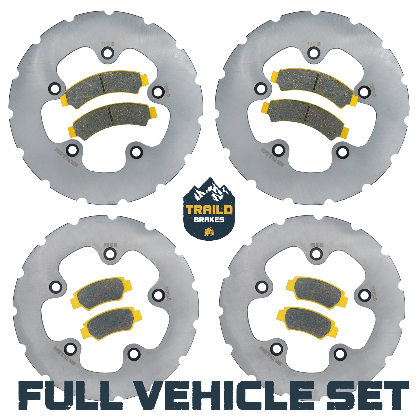 CFMoto U10 PRO/U10XL PRO 2025-2026 Ridge Rider Rotor and Pad Kit - Ceramic Pad & Rotor Set - Pad & Rotor Kit