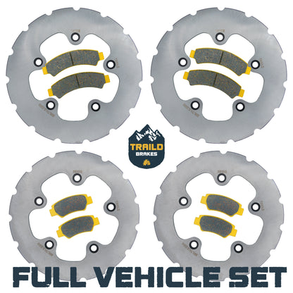 CFMoto U10 PRO/U10XL PRO 2025-2026 Ridge Rider Rotor and Pad Kit - Ceramic Pad & Rotor Set - Pad & Rotor Kit
