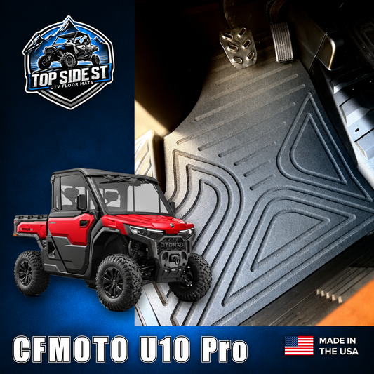 CFMOTO U10 PRO & XL Highland HD 9mm Rubber Mats (2025 - current) - Floor Mat
