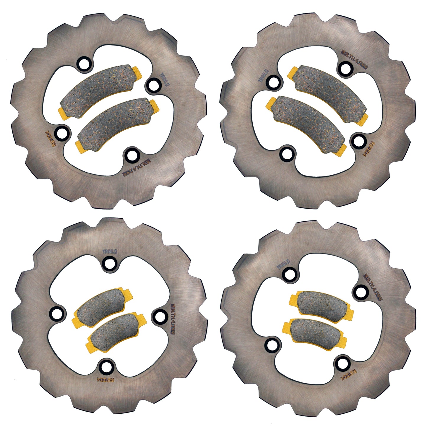 CFMoto UForce 1000/600 2019-2026 Ridge Rider Rotor and Pad Kit - Ceramic Pad & Rotor Set - Pad & Rotor Kit