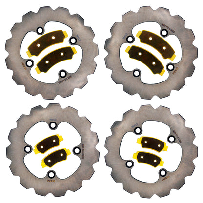 CFMoto UForce 1000/600 2019-2026 Ridge Rider Rotor and Pad Kit - Brass Pad & Rotor Set - Pad & Rotor Kit