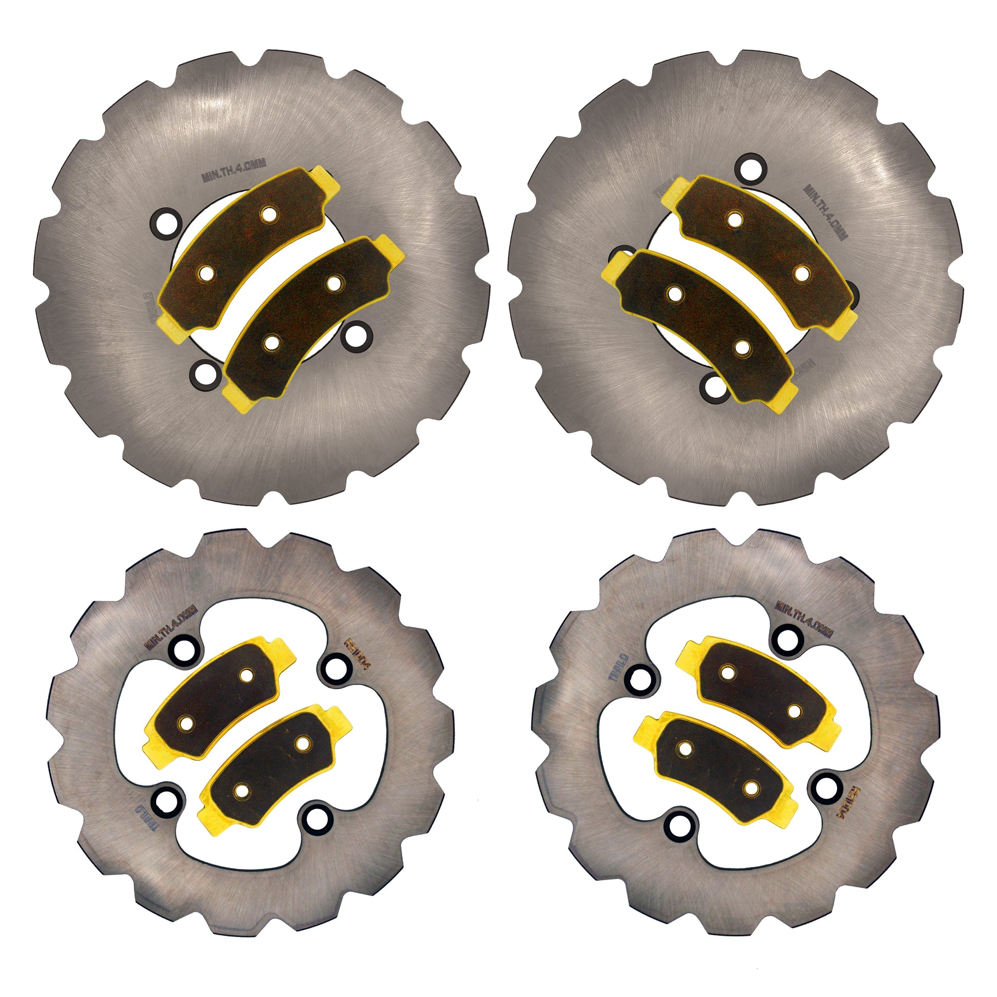 CFMoto UForce 1000 XL/800 XL (6-Seater) 2022-2026 Ridge Rider Rotor and Pad Kit - Brass Pad & Rotor Set - Pad & Rotor