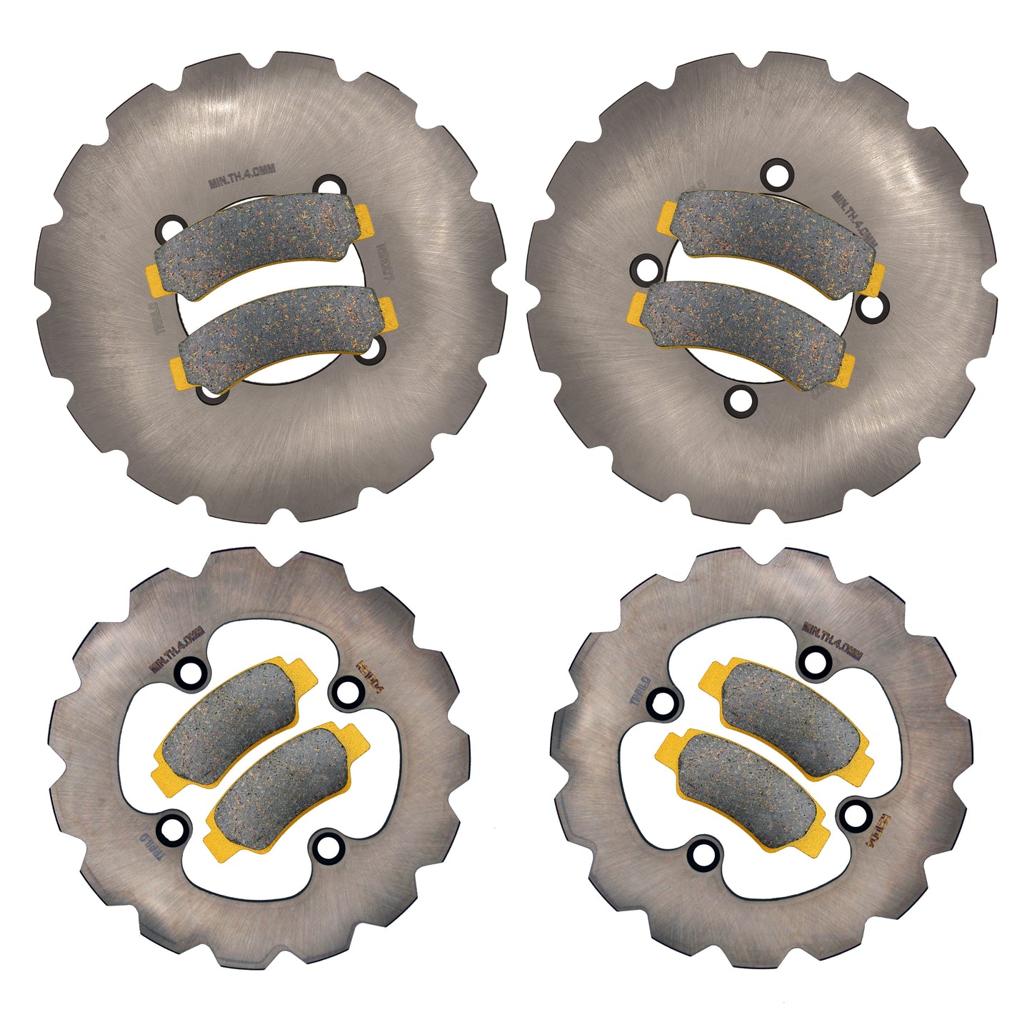 CFMoto UForce 1000 XL/800 XL (6-Seater) 2022-2026 Ridge Rider Rotor and Pad Kit - Ceramic Pad & Rotor Set - Pad & Rotor