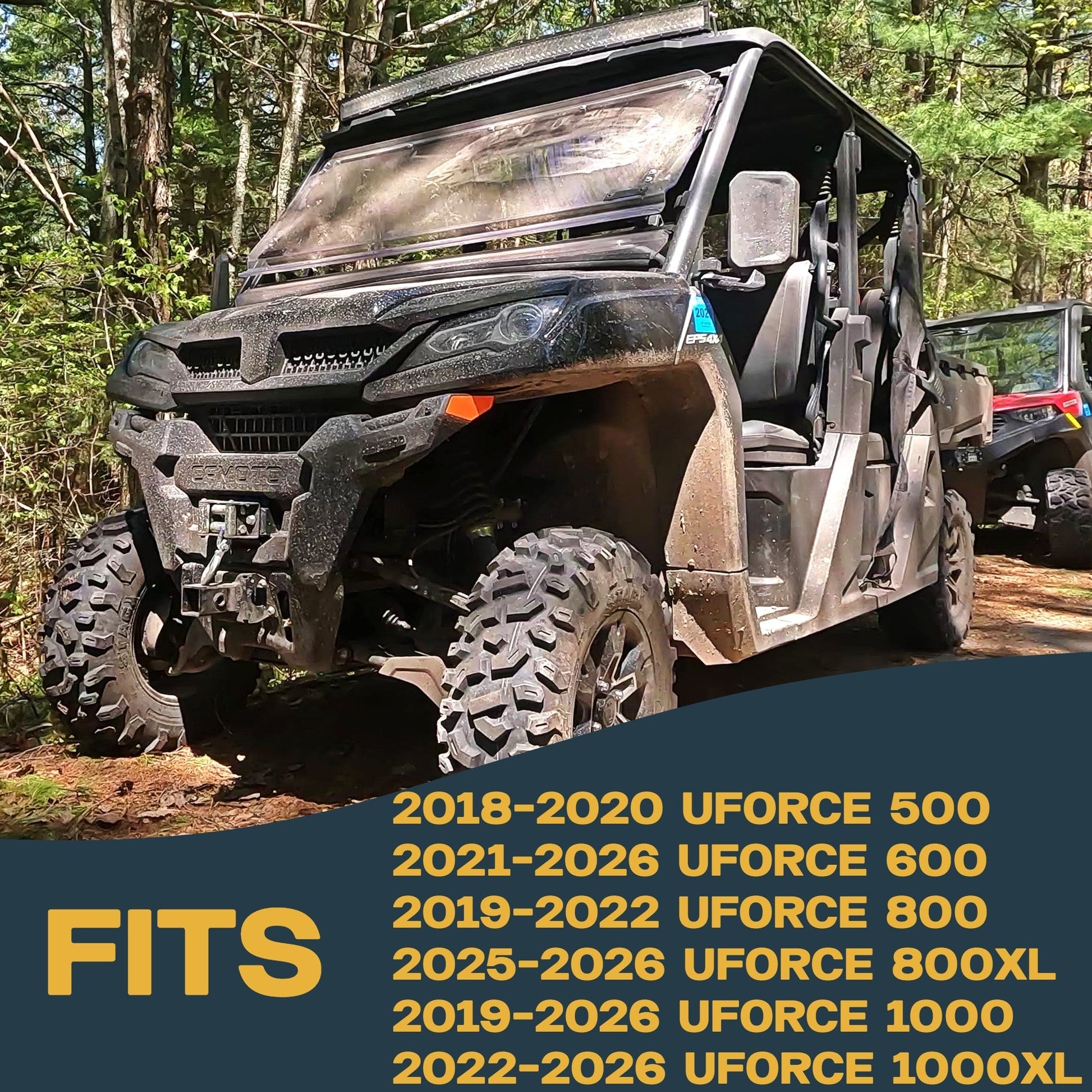 CFMoto UFORCE 500 600 800 1000 2018-2026 Ceramic Brake Pad Set - Vehicle Parts & Accessories