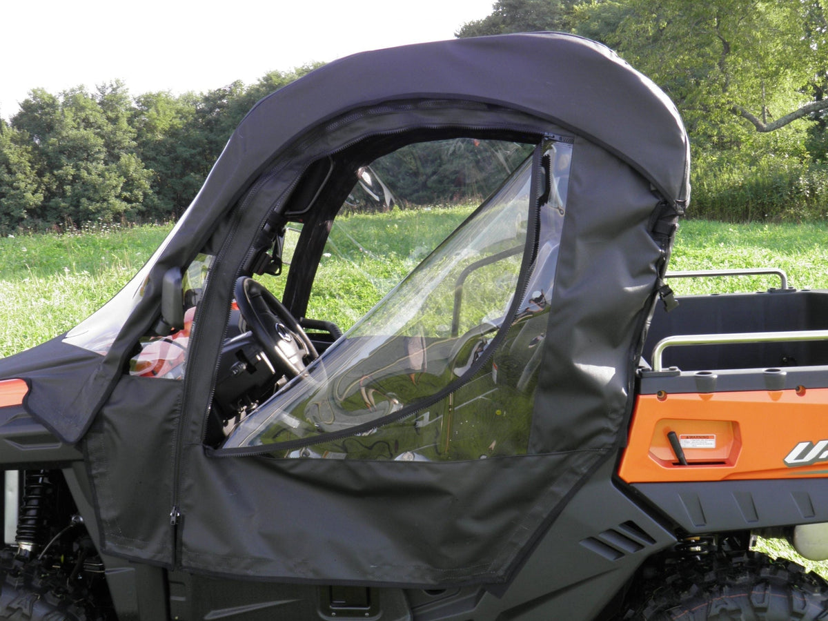 CFMoto UForce 500/800 - Full Cab Enclosure for Hard Windshield (Half Doors) - Full Cab Enclosure