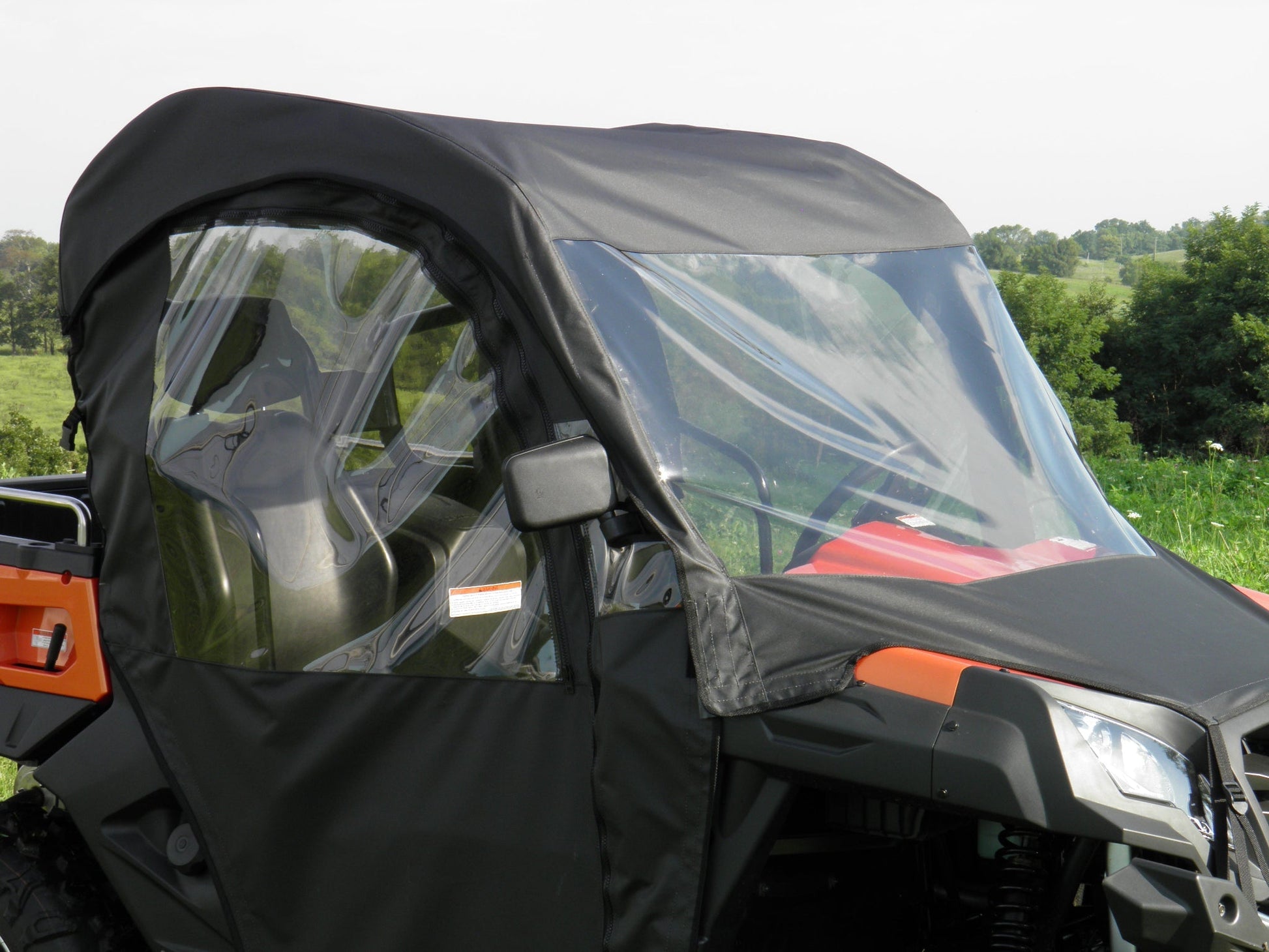 CFMoto UForce 500/800 - Full Cab Enclosure with Vinyl Windshield (Full Doors) - Full Cab Enclosure