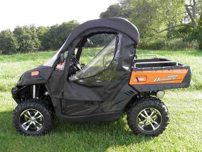 CFMoto UForce 500/800 - Full Cab Enclosure with Vinyl Windshield (Half Doors) - Full Cab Enclosure