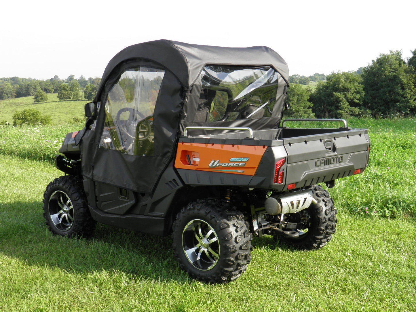 CFMoto UForce 500/800 - Full Cab Enclosure with Vinyl Windshield (Half Doors) - Full Cab Enclosure