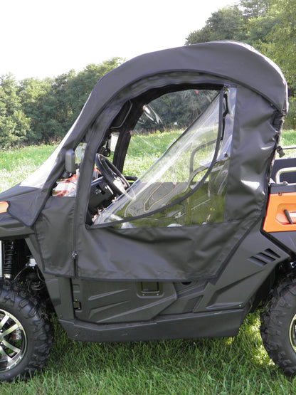 CFMoto UForce 500/800 - Full Cab Enclosure with Vinyl Windshield (Half Doors) - Full Cab Enclosure