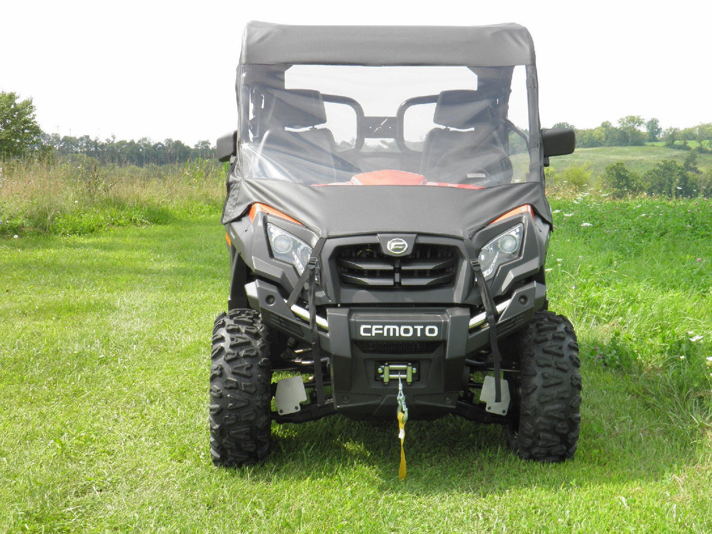 CFMoto UForce 500/800 - Vinyl Windshield/Top/Rear Combo - Windshield/Roof/Back Panel