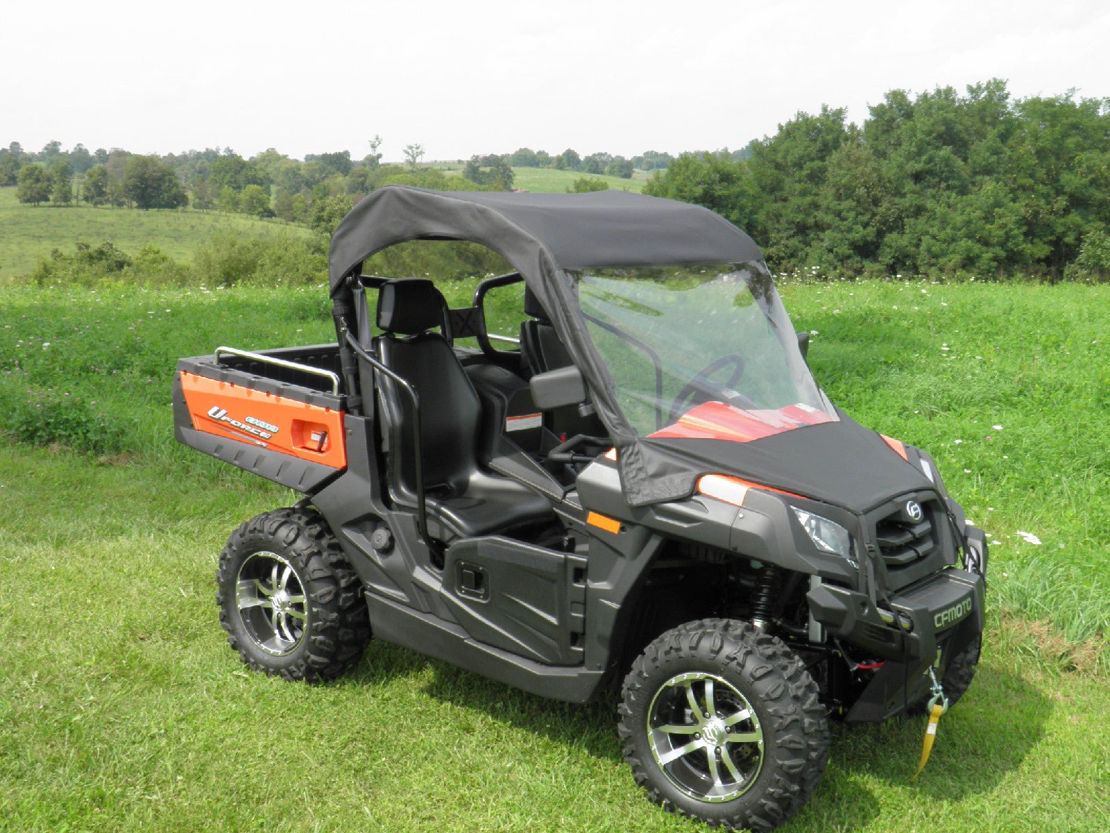 CFMoto UForce 500/800 - Vinyl Windshield/Top/Rear Combo - Windshield/Roof/Back Panel
