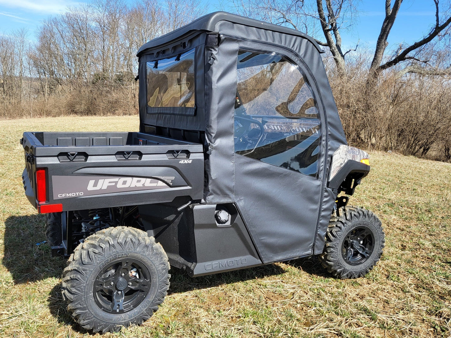 CFMoto UForce 600 - Door/Rear Window Combo w/Color and Zip Window Options - Full Door/Back Panel