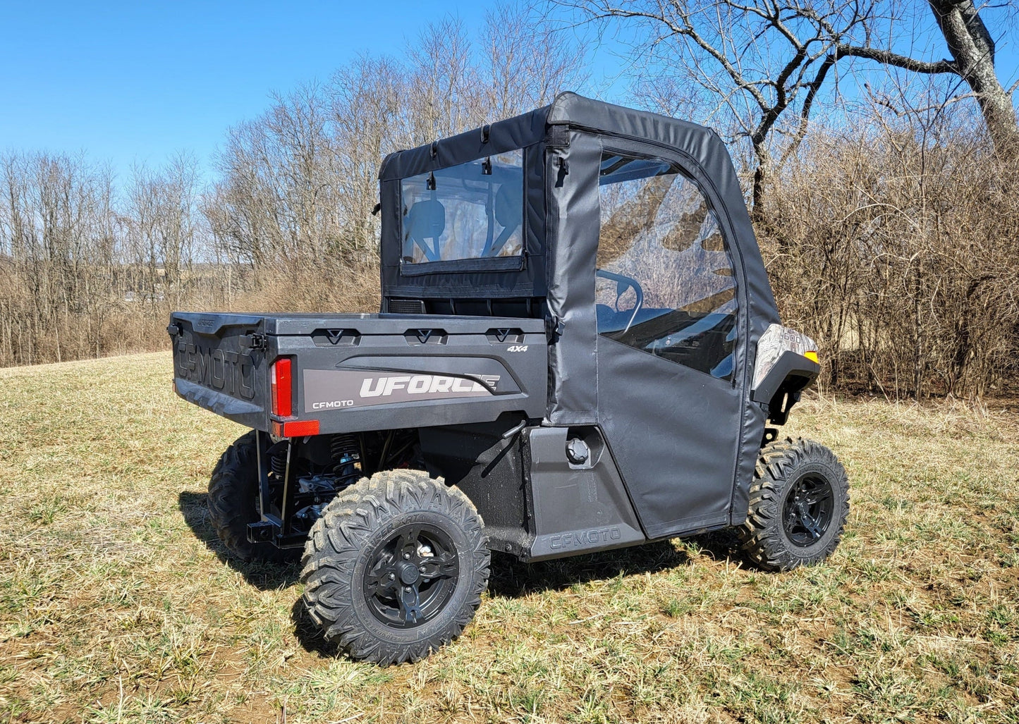 CFMoto UForce 600 - Door/Rear Window Combo w/Color and Zip Window Options - Full Door/Back Panel