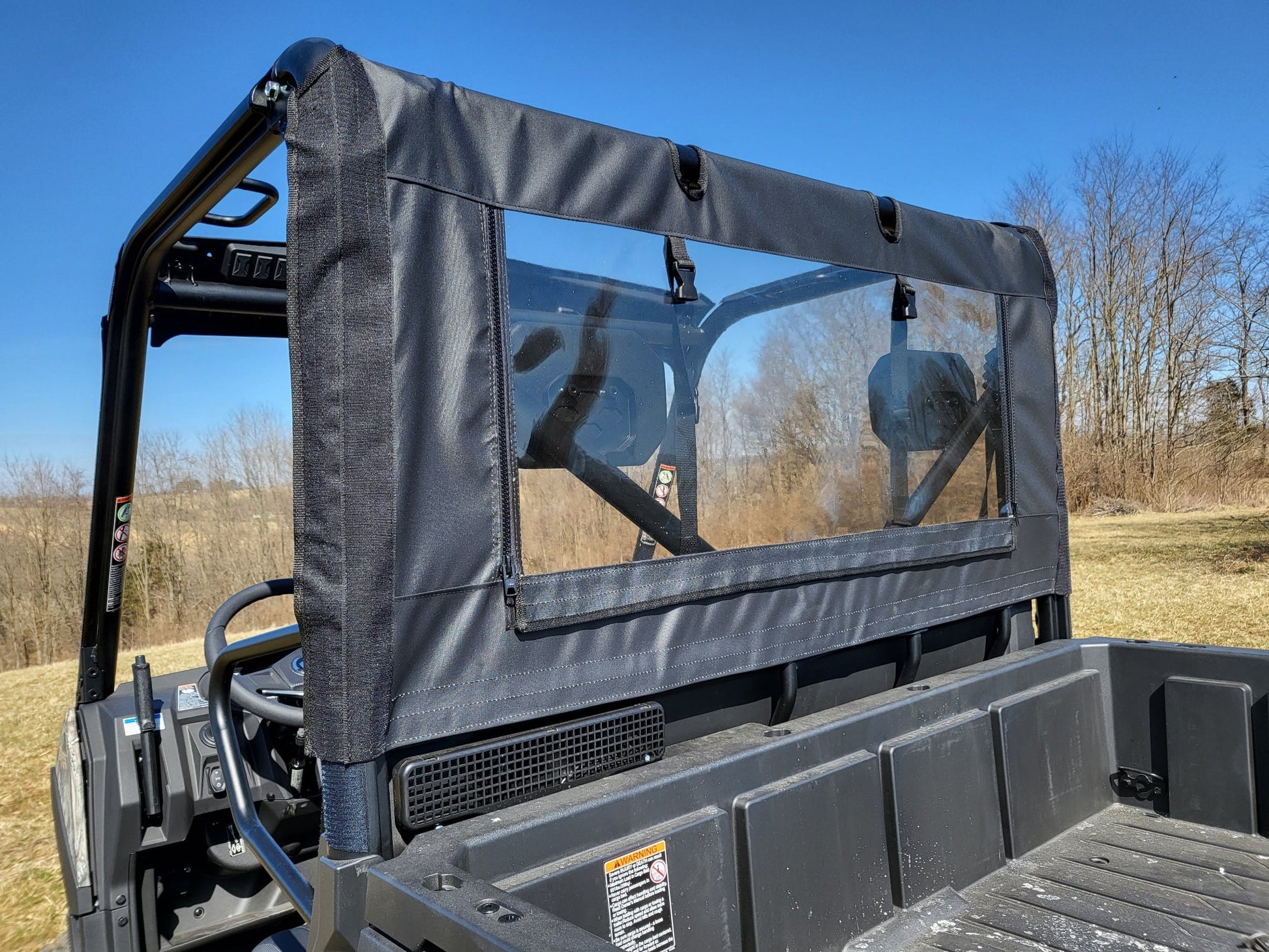 CFMoto UForce 600 - Soft Back Panel w/Color and Zip Window Options - Back Panel
