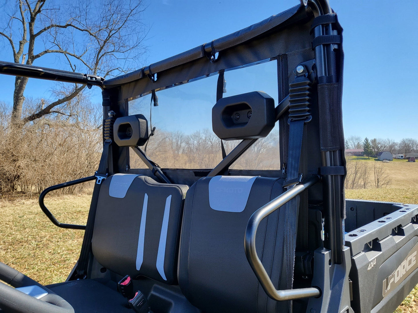 CFMoto UForce 600 - Soft Back Panel w/Color and Zip Window Options - Back Panel