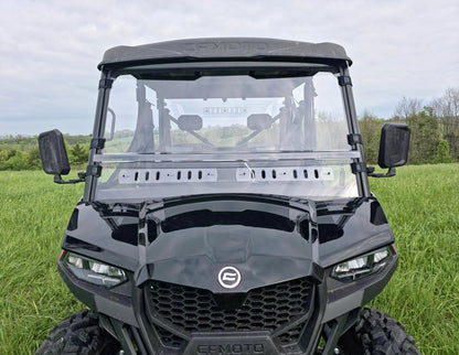 CFMoto UForce 800 XL- 2 Pc General-Purpose Windshield with Vent and Clamp Options