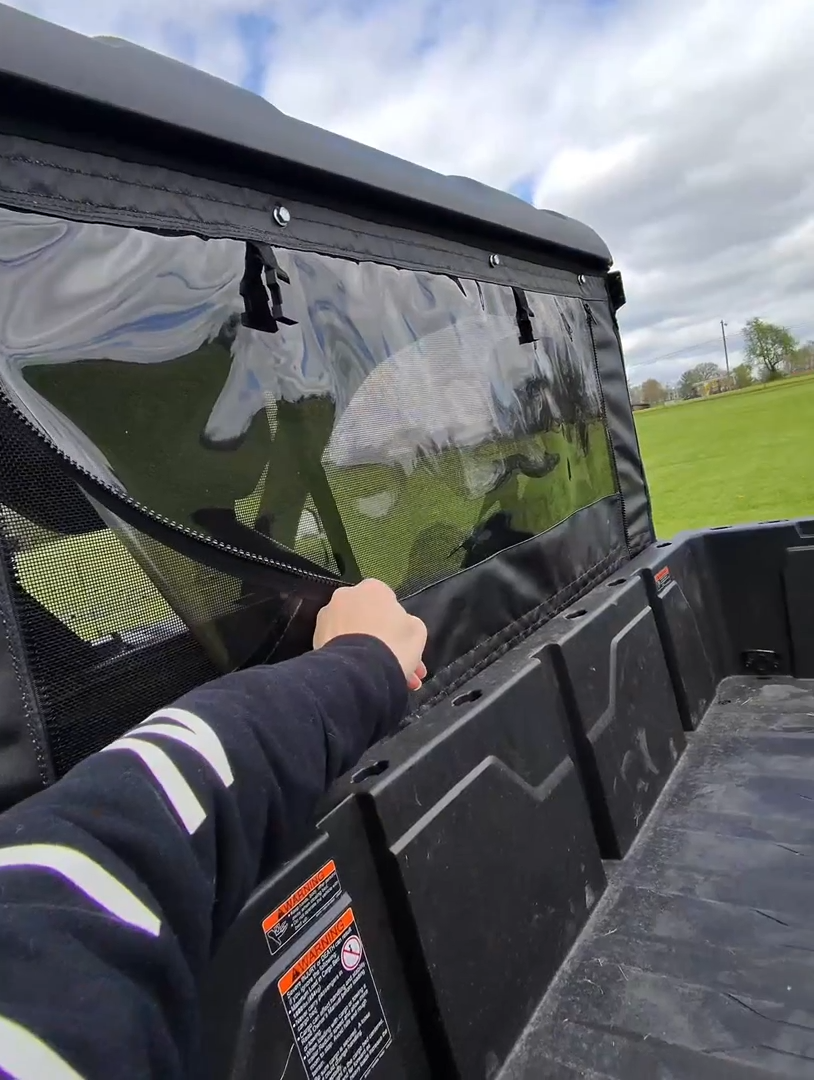 CFMoto UForce U10 Pro/U10 XL Pro - Soft Back Panel with Mesh/Vinyl Window - PATENT PENDING - DOES NOT FIT UFORCE