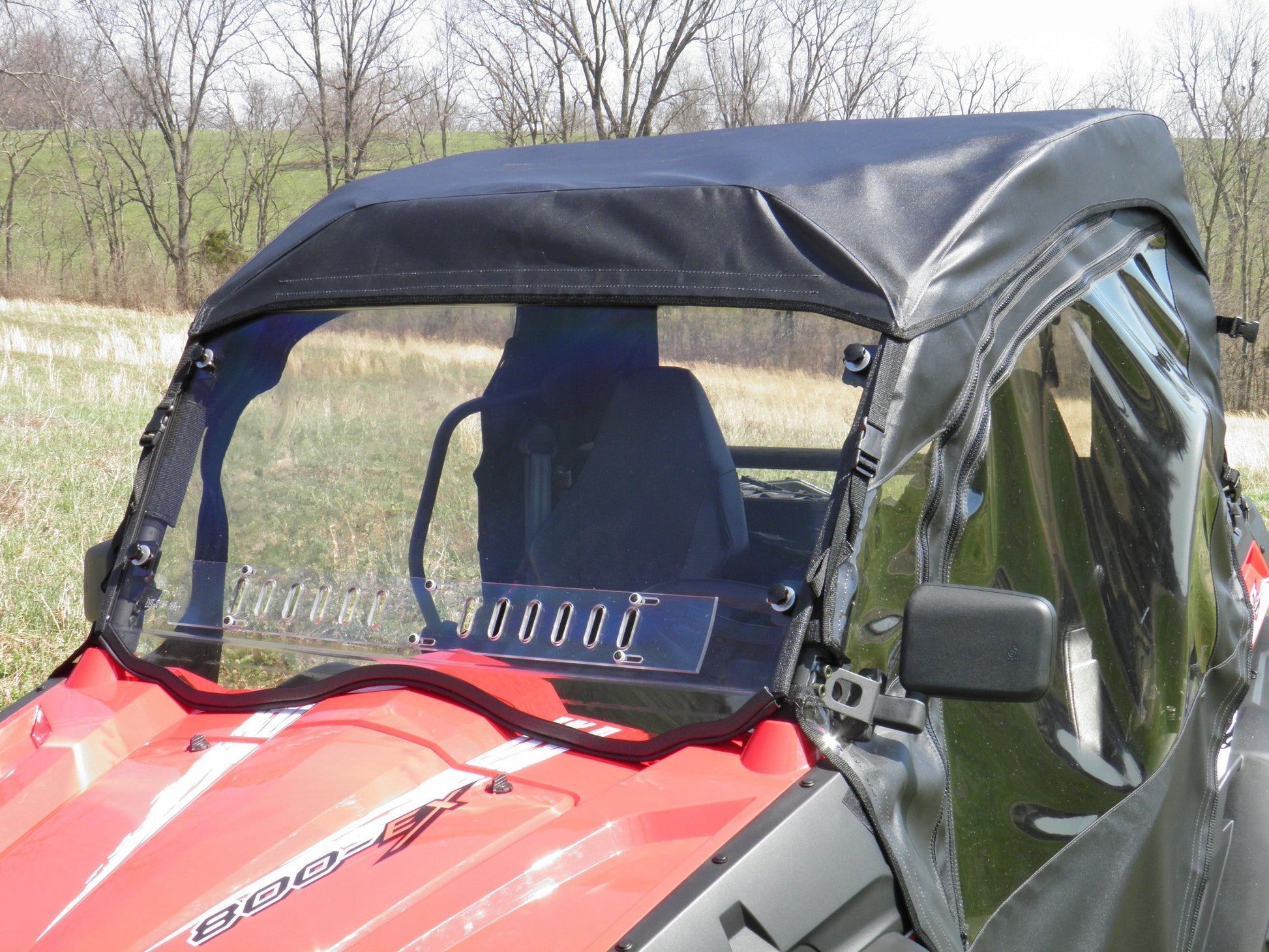 CFMoto ZForce 500/800/1000 - Full Cab Enclosure for Hard Windshield (Half Doors) - Full Cab Enclosure