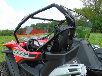 CFMoto ZForce 950 - 1 Piece Lexan Back Panel w/Tint Clamp and Vent Options - Windshields