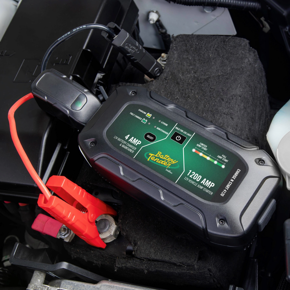 Charge N Start 4120, 4 Amp Battery Charger & 1200 Amp Jump Starter - Battery