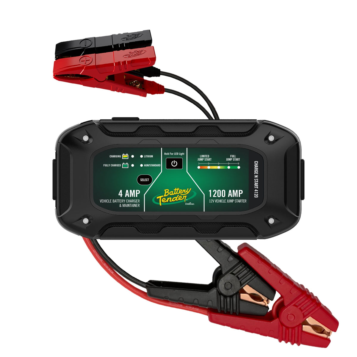 Charge N Start 4120, 4 Amp Battery Charger & 1200 Amp Jump Starter - Battery