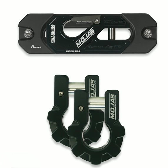 Color Matched Recessed Winch Shackle & Fairlead Kit + 3/4” Extreme Duty Aluminum Shackles (ceramic coated)lifetime