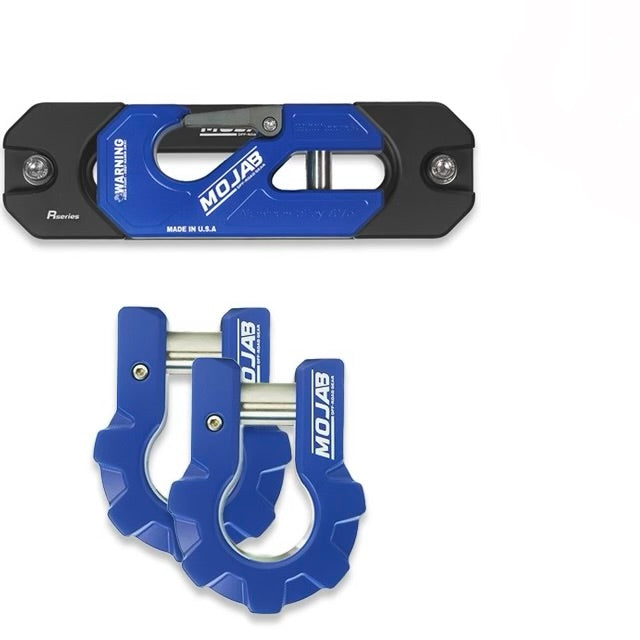 Color Matched Recessed Winch Shackle & Fairlead Kit + 3/4” Extreme Duty Aluminum Shackles (ceramic coated)lifetime