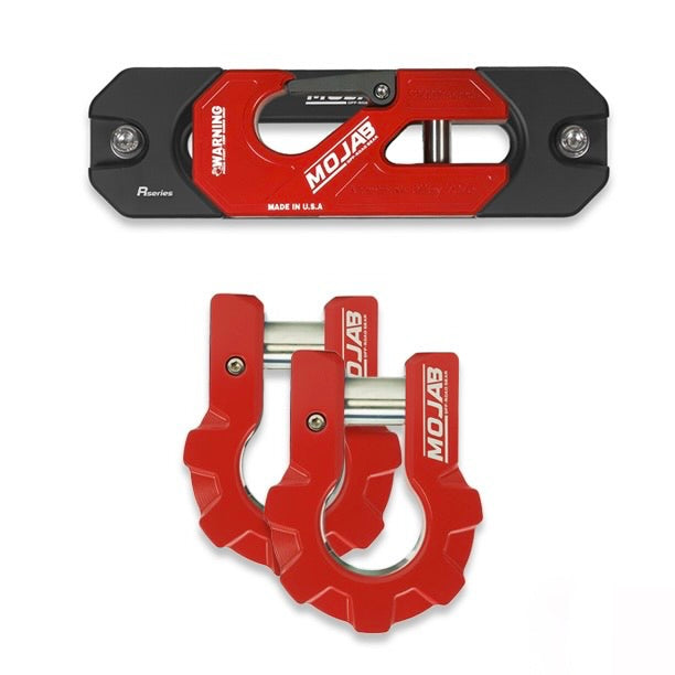 Color Matched Recessed Winch Shackle & Fairlead Kit + 3/4” Extreme Duty Aluminum Shackles (ceramic coated)lifetime