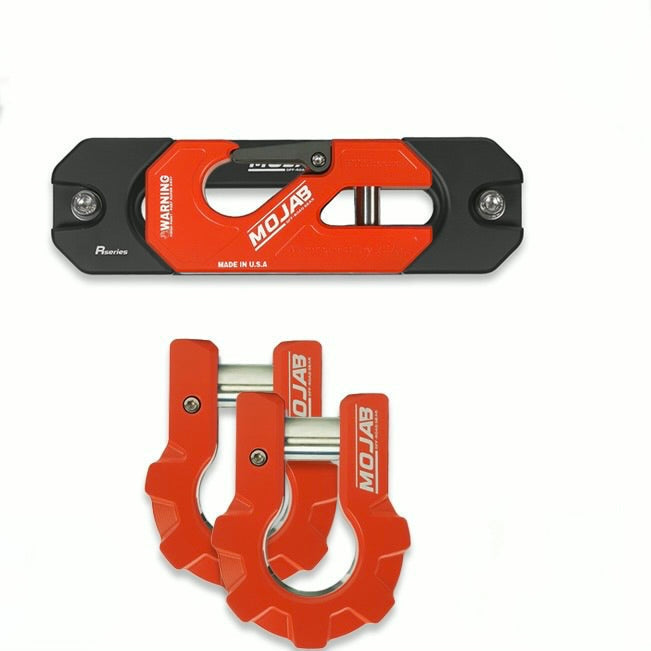Color Matched Recessed Winch Shackle & Fairlead Kit + 3/4” Extreme Duty Aluminum Shackles (ceramic coated)lifetime