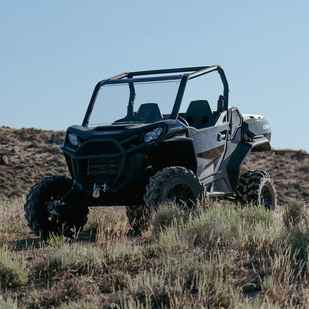 Commander/Maverick Sport/ Maverick Trail Polycarbonate Full Front Windshield - Polycarbonate Front Windshield