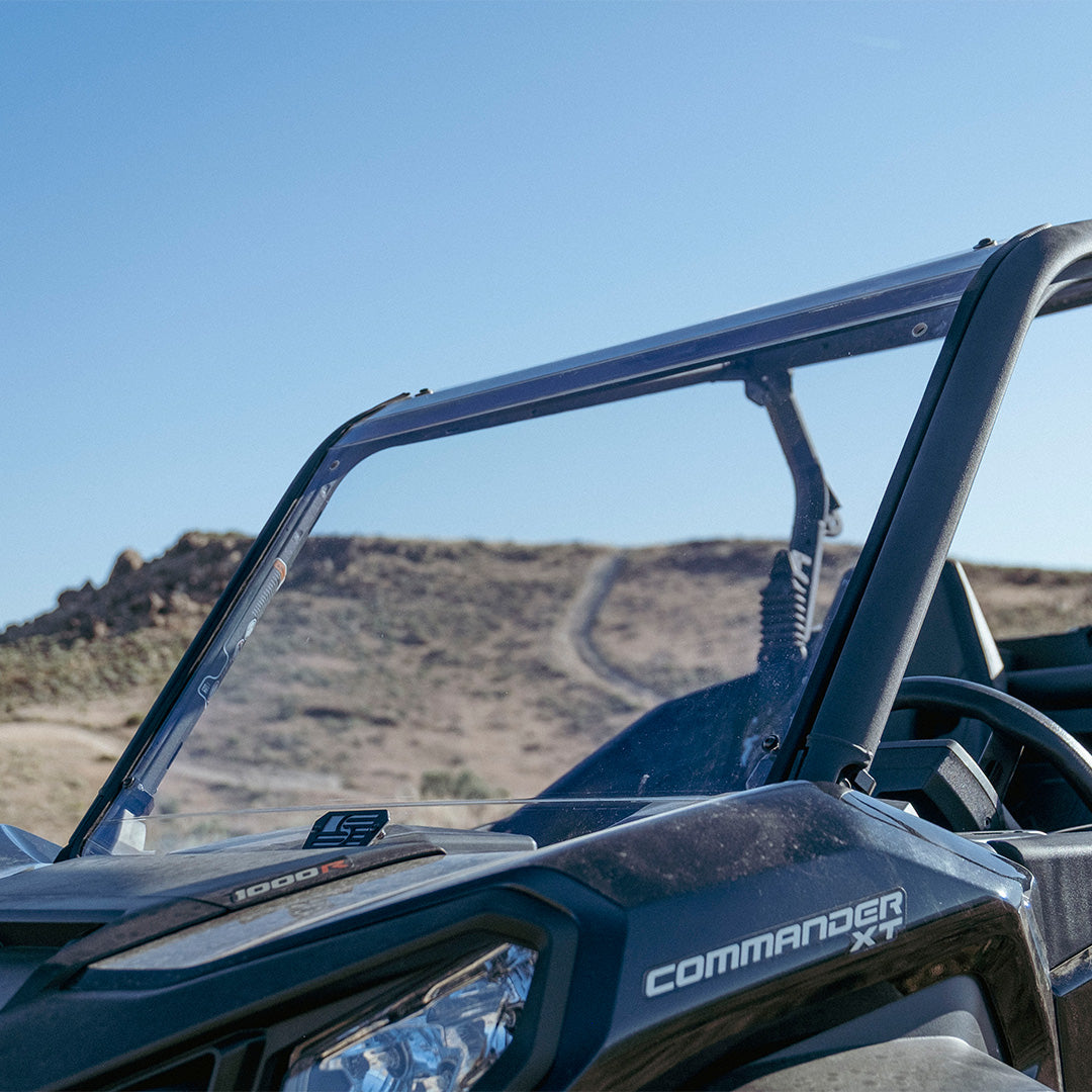 Commander/Maverick Sport/ Maverick Trail Polycarbonate Full Front Windshield - Polycarbonate Front Windshield