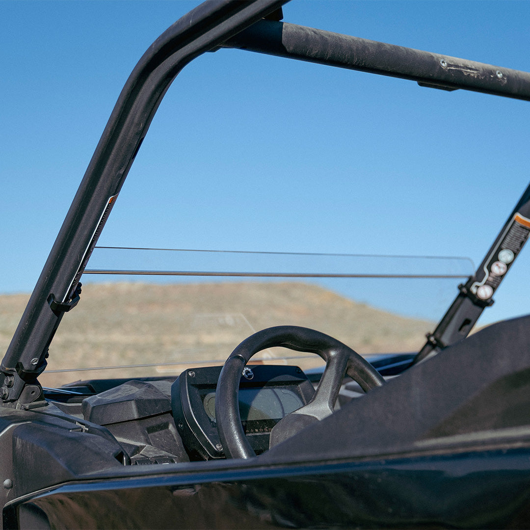 Commander/Maverick Sport/ Maverick Trail Polycarbonate Half Front Windshield - Polycarbonate Front Windshield
