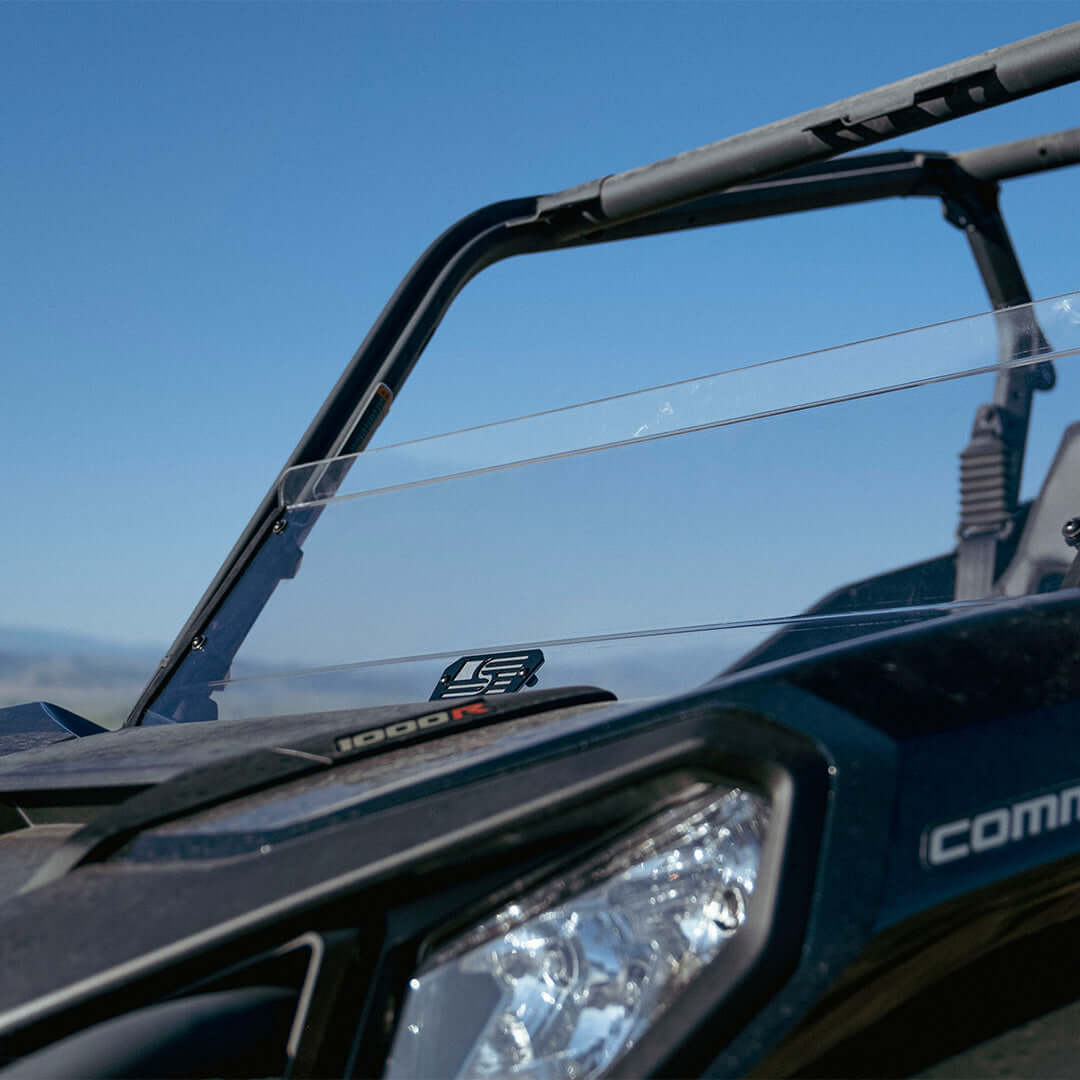 Commander/Maverick Sport/ Maverick Trail Polycarbonate Half Front Windshield - Polycarbonate Front Windshield