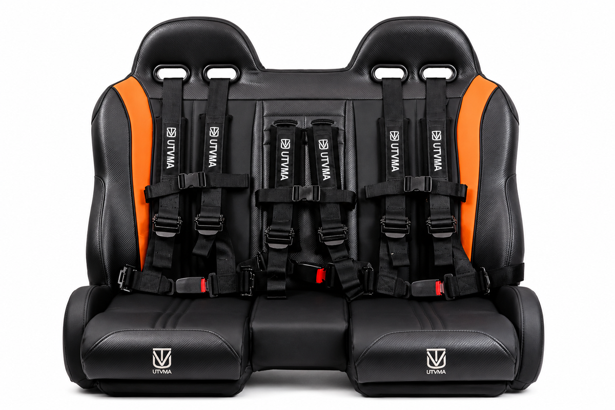 Commander Max Front Bench Seat With Harnesses (2021+) - Bench Seat