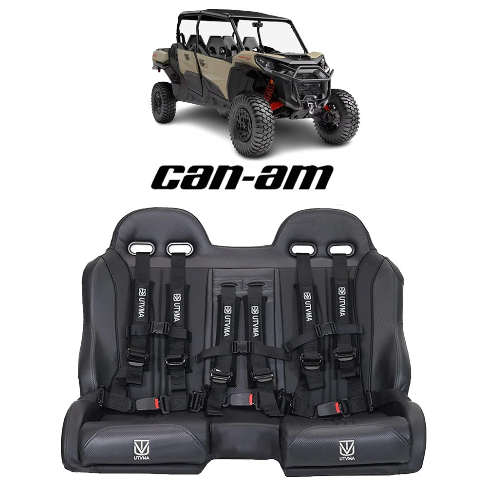 Commander Max Front Bench Seat With Harnesses (2021+) - Bench Seat