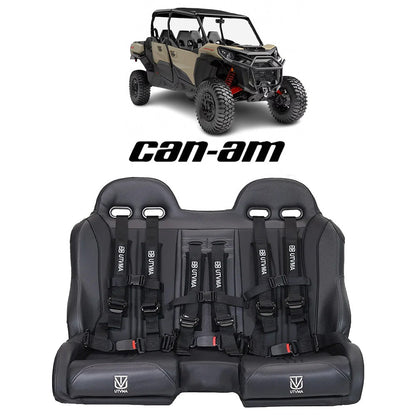 Commander Max Front Bench Seat With Harnesses (2021+) - Bench Seat