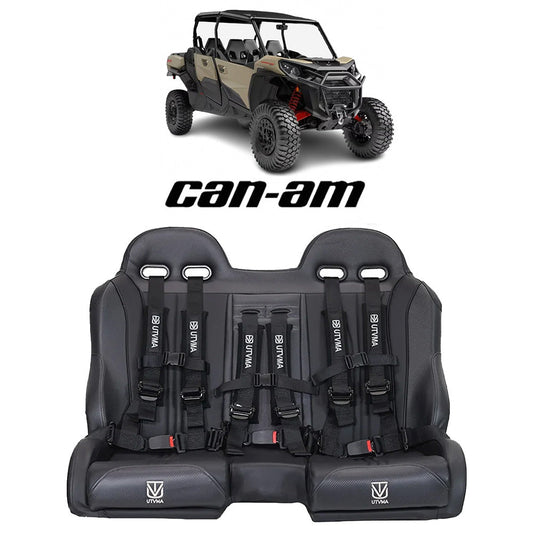 Commander Max Front Bench Seat With Harnesses (2021+) - Bench Seat