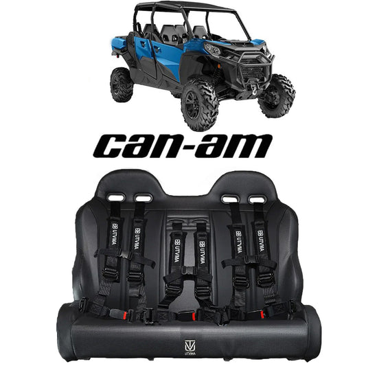 Commander Max Rear Bench Seat (2021+) W Harnesses - Bench Seat